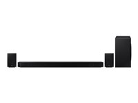 Samsung HW-Q990B - Sistema de barra de sonido - para teatro en casa - canal 11.1.4 - inalámbrico - Bluetooth - controlado por aplicación - negro - para AU8000; BU8000; Q80T HW-Q990B