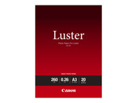 Canon Photo Paper Pro Luster LU-101 - Brillo - 260 micrones - A3 (297 x 420 mm) - 260 g/m² - 20 hoja(s) papel fotográfico brillante - para PIXMA PRO-1, PRO-10, PRO-100 6211B007