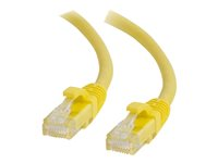 C2G Cat6 Booted Unshielded (UTP) Network Patch Cable - Cable de interconexión - RJ-45 (M) a RJ-45 (M) - 5 m - UTP - CAT 6 - moldeado, sin enganches, trenzado - amarillo 83470