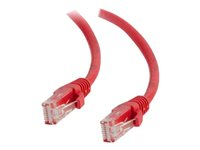C2G - Cable de interconexión - RJ-45 (M) a RJ-45 (M) - 2 m - UTP - CAT 6 - atornillado, sin enganches - rojo 82474