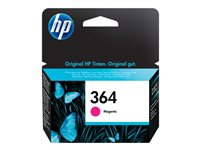 HP 364 - Magenta - original - cartucho de tinta - para Deskjet 35XX; Photosmart 55XX, 55XX B111, 65XX, 65XX B211, 7510 C311, B110, Wireless B110 CB319EE#ABB