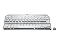 Logitech MX Keys Mini for Business - Teclado - retroiluminación - inalámbrico - Bluetooth LE - QWERTY - alemán - gris pálido 920-010598