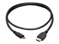 C2G 6ft 4K HDMI to Mini HDMI Cable with Ethernet - 60 Hz - M/M - Cable HDMI con Ethernet - mini HDMI macho a HDMI macho - 1.83 m - blindado - negro 50619