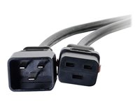 C2G - Cable de alimentación - IEC 60320 C19 a IEC 60320 C20 - CA 250 V - 15 A - 1.8 m - negro 80709