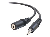 C2G - Cable alargador de audio - miniconector estéreo macho a miniconector estéreo hembra - 7 m - blindado - moldeado 80095