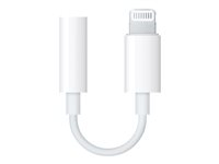 Apple Lightning to 3.5 mm Headphone Jack Adapter - Adaptador de Lightning a toma de auriculares - Lightning macho a miniconector estéreo hembra - para Apple iPad/iPhone/iPod (Lightning) MMX62ZM/A?ES