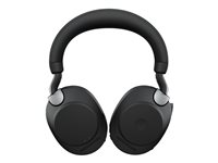 Jabra Evolve2 85 UC Stereo - Auricular - tamaño completo - Bluetooth - inalámbrico, cableado - cancelación de sonido activo - conector de 3,5 mm - aislamiento de ruido - negro 28599-989-889