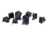 C2G 10 Pack RJ45 Dust Cap - Cubierta protectora contra polvo - negro (paquete de 10) 81990