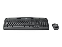 Logitech Wireless Combo MK330 - Juego de teclado y ratón - inalámbrico - 2.4 GHz - Reino Unido - negro 920-003986