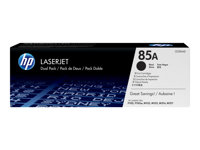 HP 85A - Paquete de 2 - negro - original - LaserJet - cartucho de tóner (CE285AD) - para LaserJet Pro M1132, M1136, M1212, M1217, P1102, P1104, P1106, P1107, P1108, P1109 CE285AD