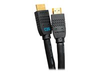 C2G 50ft Ultra Flexible 4K Active HDMI Cable Gripping 4K 60Hz - In-Wall M/M - Cable HDMI con Ethernet - HDMI macho a HDMI macho - 15.2 m - negro - activo, admite 4K60Hz C2G10384