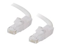 C2G Cat6 Booted Unshielded (UTP) Network Patch Cable - Cable de interconexión - RJ-45 (M) a RJ-45 (M) - 20 m - UTP - CAT 6 - moldeado, sin enganches, trenzado - blanco 83494