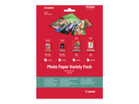 Canon Variety Pack VP-101 - 20 hoja(s) kit de papel fotográfico - para PIXMA MG2550, MG3550, MG3650, MG5750, MG5751, MG6450, MG6850, MG7150, MG7750, MG7751 0775B079