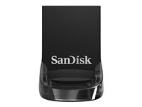 SanDisk Ultra Fit - Unidad flash USB - 32 GB - USB 3.1 - negro (paquete de 3) SDCZ430-032G-G46T