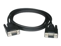 C2G - Cable de módem nulo - DB-9 (H) a DB-9 (H) - 1 m - tornillos de mariposa - negro 81417