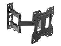 Vision VFM-WA2X2/3 - Kit de montaje (placa de pared, brazo articulado, adaptador VESA) - brazo ajustable - para pantalla LCD - acero laminado en frío - negro - tamaño de pantalla: 20"-50" VFM-WA2X2/3