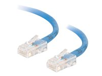 C2G Cat5e Non-Booted Unshielded (UTP) Network Crossover Patch Cable - Cable cruzado - RJ-45 (M) a RJ-45 (M) - 1 m - UTP - CAT 5e - trenzado, uniboot - azul 83298