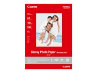 Canon GP-501 - Brillante - A4 (210 x 297 mm) - 200 g/m² - 100 hoja(s) papel fotográfico brillante - para PIXMA iP5300, iP90, MG2555, mini260, MP180, MP490, MP510, MP550, MP560, MP960, MX330 0775B001