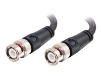 C2G - Cable de vídeo - BNC macho a BNC macho - 2 m - coaxial con doble apantallamiento 80366