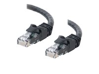 C2G Cat6 Booted Unshielded (UTP) Crossover Patch Cable - Cable cruzado - RJ-45 (M) a RJ-45 (M) - 1.5 m - UTP - CAT 6 - moldeado, sin enganches, trenzado - negro 83541