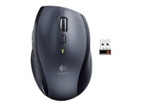 Logitech M705 - Ratón - diestro - laser - inalámbrico - 2.4 GHz - receptor inalámbrico USB - gris 910-001949