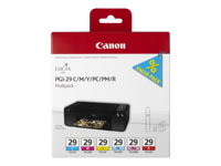 Canon PGI-29 CMY/PC/PM/R Multipack - Amarillo, cián, magenta, rojo, photo cyan, photo magenta - original - depósito de tinta - para PIXMA PRO-1 4873B005