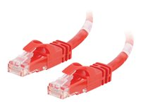 C2G Cat6 Booted Unshielded (UTP) Crossover Patch Cable - Cable cruzado - RJ-45 (M) a RJ-45 (M) - 3 m - UTP - CAT 6 - moldeado, sin enganches, trenzado - rojo 83560