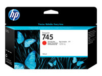 HP 745 - 130 ml - rojo cromático - original - DesignJet - cartucho de tinta - para DesignJet HD Pro MFP, Z2600 PostScript, Z5600 PostScript F9K00A