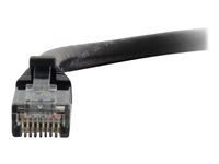 C2G Cat6 Booted Unshielded (UTP) Network Patch Cable - Cable de interconexión - RJ-45 (M) a RJ-45 (M) - 30 cm - UTP - CAT 6 - moldeado, sin enganches, trenzado - negro 83404