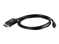 C2G 2m Mini DisplayPort to DisplayPort Adapter Cable 4K UHD - Black - Cable DisplayPort - Mini DisplayPort (M) a DisplayPort (M) - 2 m - negro 84301