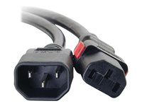 C2G - Cable de alimentación - IEC 60320 C14 a IEC 60320 C13 - CA 250 V - 10 A - 4.5 m - negro 80705