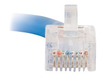 C2G Cat5e Non-Booted Unshielded (UTP) Network Patch Cable - Cable de interconexión - RJ-45 (M) a RJ-45 (M) - 1 m - UTP - CAT 5e - trenzado, uniboot - azul 83021