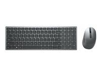 Dell Wireless Keyboard and Mouse KM7120W - Juego de teclado y ratón - inalámbrico - 2.4 GHz, Bluetooth 5.0 - español - gris titanio KM7120W-GY-SPN