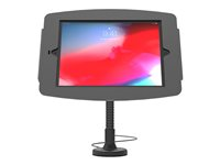 Compulocks Space Flex iPad Enclosure Stand - Carcasa - antirrobo - para PC Tablet - bloqueable - aluminio de alta calidad - negro - se puede instalar en la pared, se puede instalar en una superficie, parte superior del contador - para Apple iPad Pro de 11" (1ª generación, 2ª generación, 3ª generación) 159B211SENB