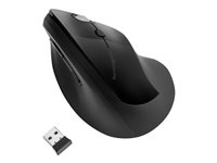 Kensington Pro Fit Ergo Vertical Wireless Mouse - Ratón vertical - ergonómico - diestro - 6 botones - inalámbrico - 2.4 GHz - receptor inalámbrico USB - negro K75501EU