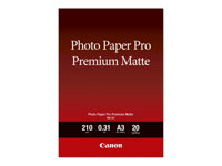 Canon Pro Premium PM-101 - Mate suave - 310 micrones - Super A3/B (330 x 483 mm) - 210 g/m² - 20 hoja(s) papel fotográfico brillante - para PIXMA PRO-1, PRO-10, PRO-100 8657B007