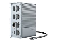 Hyper HyperDrive GEN2 - Estación de conexión - USB-C - 2 x HDMI, 2 x DP - GigE HDG212B-GL