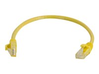 C2G Cat6 Booted Unshielded (UTP) Network Patch Cable - Cable de interconexión - RJ-45 (M) a RJ-45 (M) - 1 m - UTP - CAT 6 - moldeado, sin enganches, trenzado - amarillo 83466