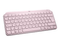 Logitech MX Keys Mini - Teclado - retroiluminación - Bluetooth - AZERTY - francés - rosa 920-010484