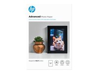 HP Advanced Papel fotográfico con brillo - Brillante - 100 x 150 mm - 250 g/m² - 25 hoja(s) papel fotográfico brillante - para ENVY Inspire 7255, 79XX; Officejet 80XX; Photosmart B110; Smart Tank Plus 55X Q8691A