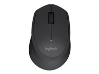 Logitech M280 - Ratón - diestro - óptico - 3 botones - inalámbrico - 2.4 GHz - receptor inalámbrico USB - negro 910-004287