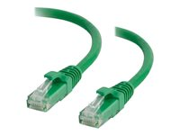 C2G - Cable de interconexión - RJ-45 (M) a RJ-45 (M) - 2 m - UTP - CAT 5e - atornillado, sin enganches - verde 82426