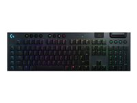 Logitech G915 LIGHTSPEED Wireless RGB Mechanical Gaming Keyboard - GL Tactile - Teclado - con retroiluminación - Bluetooth, LIGHTSPEED - nórdico - interruptor: GL Tactile - negro 920-008907