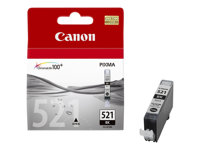 Canon CLI-521BK - 9 ml - negro - original - ampolla con seguridad - depósito de tinta - para PIXMA iP3600, iP4700, MP540, MP550, MP560, MP620, MP630, MP640, MP980, MP990, MX860, MX870 2933B008