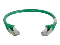 C2G Cat5e Booted Shielded (STP) Network Patch Cable - Cable de interconexión - RJ-45 (M) a RJ-45 (M) - 15 m - STP - CAT 5e - moldeado - verde 83836