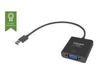 Vision - Adaptador de vídeo externo - USB 3.0 - VGA - negro - al por menor TC-USBVGA