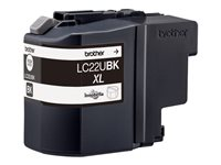 Brother LC22UBK - XL - negro - original - cartucho de tinta - para Brother DCP-J785DW, DCP-J785DWXL, MFC-J985DW; INKvestment Work Smart MFC-J985DW LC22UBK