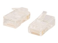 C2G RJ45 Cat5E Modular Plug for Round Stranded Cable - Conector de red - RJ-45 (M) - CAT 5e (paquete de 50) 88123