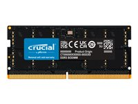 Crucial - DDR5 - módulo - 32 GB - SO DIMM de 262 contactos - 4800 MHz / PC5-38400 - CL40 - 1.1 V - sin búfer - no ECC CT32G48C40S5