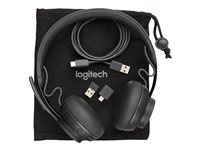 Logitech Zone Wired MSFT Teams - Auricular - en oreja - cableado - USB-C - grafito - Certificado para Equipos de Microsoft 981-000870